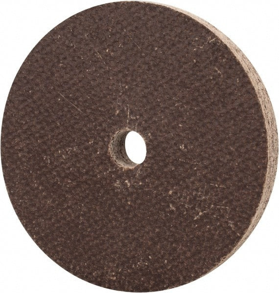 Cratex - 2" Diam x 1/4" Hole x 1/4" Thick, 54 Grit Surface Grinding Wheel - Aluminum Oxide, Type 1, Coarse Grade, 27,120 Max RPM, No Recess - Exact Tooling