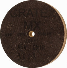 Cratex - 3" Diam x 1/4" Hole x 3/8" Thick, 54 Grit Surface Grinding Wheel - Aluminum Oxide, Type 1, Coarse Grade, 18,080 Max RPM, No Recess - Exact Tooling