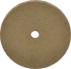 Cratex - 1" Diam x 1/8" Hole x 1/16" Thick, 80 Grit Surface Grinding Wheel - Aluminum Oxide, Type 1, Medium Grade, 36,290 Max RPM, No Recess - Exact Tooling