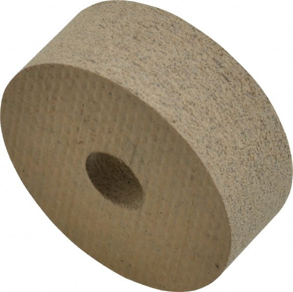 Cratex - 1" Diam x 3/8" Thick Unmounted Buffing Wheel - 1/4" Arbor Hole, Medium Grade - Exact Tooling