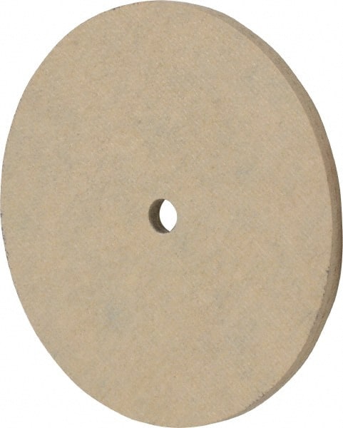 Cratex - 3" Diam x 1/4" Hole x 1/8" Thick, 120 Grit Surface Grinding Wheel - Aluminum Oxide, Type 1, Fine Grade, 12,095 Max RPM, No Recess - Exact Tooling