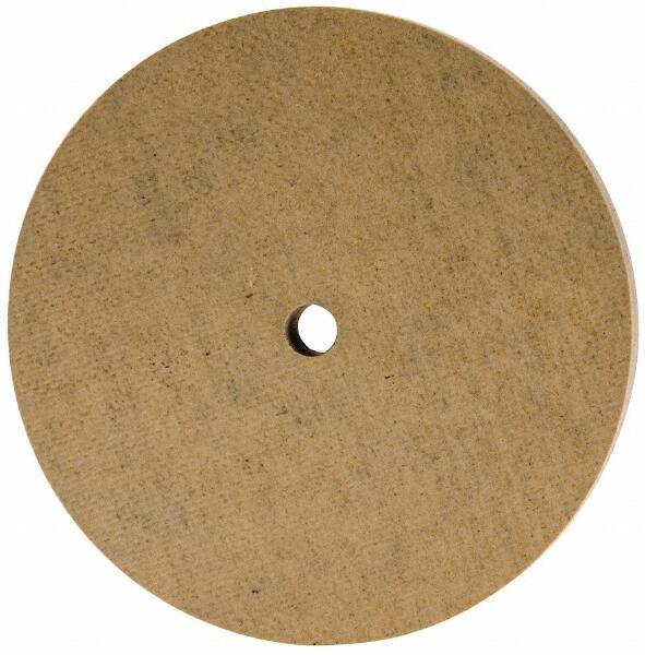 Cratex - 3" Diam x 1/4" Hole x 1/4" Thick, 120 Grit Surface Grinding Wheel - Aluminum Oxide, Type 1, Fine Grade, 12,095 Max RPM, No Recess - Exact Tooling