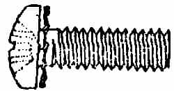 Value Collection - 1/4-20 UNC, 1-1/4" Length Under Head Phillips Drive Machine Screw - Pan Head, Grade J82 Steel, Zinc-Plated Finish, External Tooth - Exact Tooling