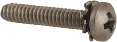 Value Collection - #4-40 UNC, 5/8" Length Under Head Phillips Drive Machine Screw - Pan Head, Grade 18-8 Stainless Steel, External Tooth - Exact Tooling