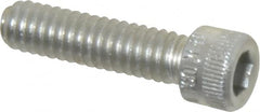 Holo-Krome - 1/4-20 UNC Hex Socket Drive, Socket Cap Screw - Alloy Steel, Zinc-Plated Finish, Fully Threaded, 1" Length Under Head - Exact Tooling