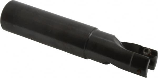 Kennametal - 1" Cut Diam, 0.404" Max Depth of Cut, 1" Shank Diam, 5" OAL, Indexable Square Shoulder End Mill - LFEW 252... Inserts, Cylindrical Shank, 0° Lead Angle - Exact Tooling