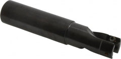 Kennametal - 1" Cut Diam, 0.404" Max Depth of Cut, 1" Shank Diam, 5" OAL, Indexable Square Shoulder End Mill - LFEW 252... Inserts, Cylindrical Shank, 0° Lead Angle - Exact Tooling