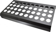 Huot - 40 Collet, ER32 Steel Collet Rack and Tray - 9-1/8 Inch Wide x 2 Inch High x 17 Inch Long - Exact Tooling