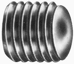 Value Collection - #5-40 UNC, 3/16" OAL, Oval Point Set Screw - Grade 8 Alloy Steel, 1/16" Key - Exact Tooling