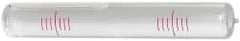 SPI - 3-3/4" Long x 19/32" Wide, Level Replacement Vial Mount - Clear, Use with Ducourret Block Levels - Exact Tooling