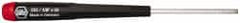 Wiha - 1/8" Precision Miniature Hex Driver - 2-23/64" Bade Length, Tapered Handle, 6-3/4" OAL - Exact Tooling