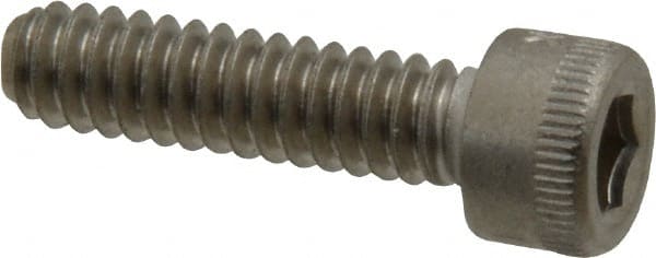 Holo-Krome - #10-24 UNC Hex Socket Drive, Socket Cap Screw - Grade 18-8 Stainless Steel, Uncoated, Fully Threaded, 3/4" Length Under Head - Exact Tooling