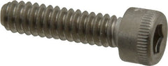 Holo-Krome - #10-24 UNC Hex Socket Drive, Socket Cap Screw - Grade 18-8 Stainless Steel, Uncoated, Fully Threaded, 3/4" Length Under Head - Exact Tooling
