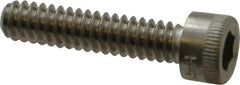 Holo-Krome - #10-24 UNC Hex Socket Drive, Socket Cap Screw - Grade 18-8 Stainless Steel, Uncoated, Fully Threaded, 7/8" Length Under Head - Exact Tooling