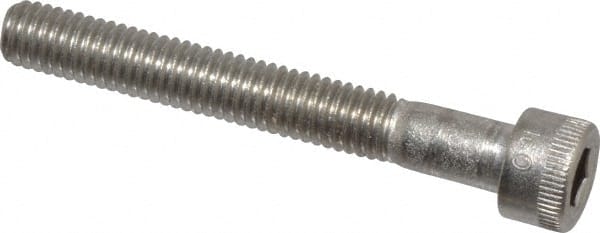 Holo-Krome - #10-32 UNF Hex Socket Drive, Socket Cap Screw - Grade 18-8 Stainless Steel, Uncoated, Partially Threaded, 1-1/2" Length Under Head - Exact Tooling