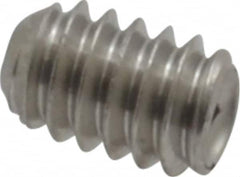 Value Collection - #5-40 UNC, 3/16" OAL, Cup Point Set Screw - Grade 18-8 Stainless Steel, 1/16" Key - Exact Tooling