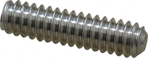 Value Collection - #10-24 UNC, 3/4" OAL, Cup Point Set Screw - Grade 18-8 Stainless Steel, 3/32" Key - Exact Tooling