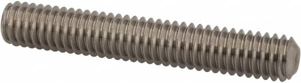 Value Collection - 5/16-18 UNC, 2" OAL, Cup Point Set Screw - Grade 18-8 Stainless Steel, 3/32" Key - Exact Tooling