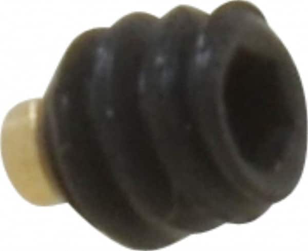 Made in USA - #6-32 UNC, 1/8" Length of Thread, Soft Tip Point Set Screw - Grade 8 Alloy Steel - Exact Tooling