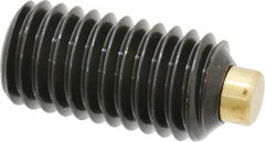 Made in USA - 1/2-13 UNC, 1" Length of Thread, Soft Tip Point Set Screw - Grade 8 Alloy Steel - Exact Tooling