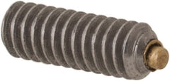 Made in USA - #2-56 UNC, 1/4" Length of Thread, Soft Tip Point Set Screw - Grade 18-8 Stainless Steel - Exact Tooling
