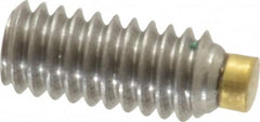 Made in USA - #8-32 UNC, 3/8" Length of Thread, Soft Tip Point Set Screw - Grade 18-8 Stainless Steel - Exact Tooling