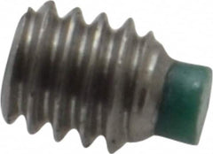 Made in USA - #8-32 UNC, 3/16" Length of Thread, Soft Tip Point Set Screw - Grade 18-8 Stainless Steel - Exact Tooling