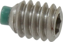 Made in USA - 1/4-20 UNC, 5/16" Length of Thread, Soft Tip Point Set Screw - Grade 18-8 Stainless Steel - Exact Tooling