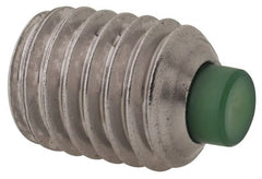 Made in USA - 1/2-13 UNC, 5/8" Length of Thread, Soft Tip Point Set Screw - Grade 18-8 Stainless Steel - Exact Tooling