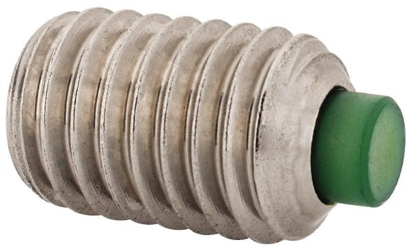 Made in USA - 1/2-13 UNC, 3/4" Length of Thread, Soft Tip Point Set Screw - Grade 18-8 Stainless Steel - Exact Tooling