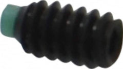 Made in USA - #4-40 UNC, 3/16" Length of Thread, Soft Tip Point Set Screw - Grade 8 Alloy Steel - Exact Tooling