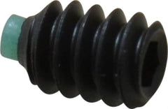 Made in USA - #6-32 UNC, 3/16" Length of Thread, Soft Tip Point Set Screw - Grade 8 Alloy Steel - Exact Tooling