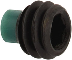 Made in USA - #8-32 UNC, 1/8" Length of Thread, Soft Tip Point Set Screw - Grade 8 Alloy Steel - Exact Tooling