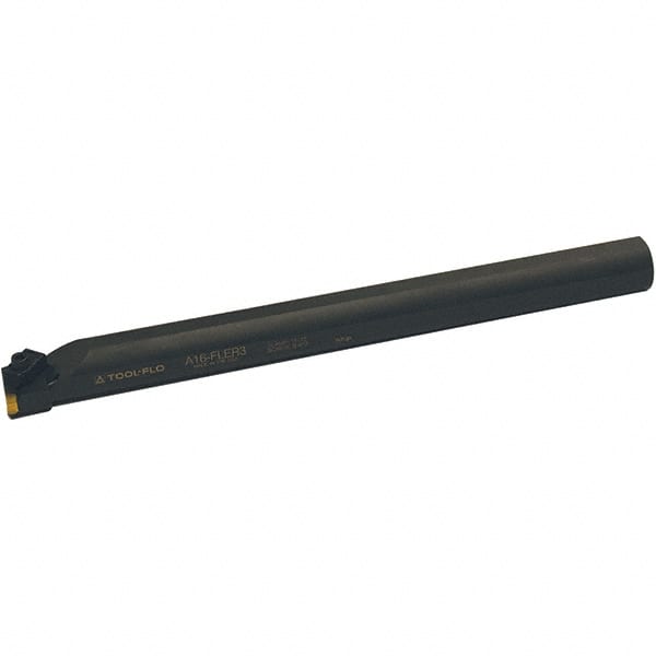 Tool-Flo - Internal Thread, Right Hand Cut, 1" Shank Width x 1" Shank Height Indexable Threading Toolholder - 12" OAL, FL 2L Insert Compatibility, A16 Toolholder, Series Flo-Lock - Exact Tooling