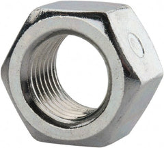 Value Collection - 1/2-20 UNF Grade 2 Two Way Lock Nut with Distorted Thread - 3/4" Width Across Flats, 7/16" High, Zinc-Plated Finish - Exact Tooling