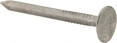 Value Collection - 11 Gauge, 1-1/2" OAL Roofing Nails - Ring Shank, Grade 2 Steel, Galvanized Finish - Exact Tooling