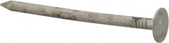 Value Collection - 11 Gauge, 2" OAL Roofing Nails - Ring Shank, Grade 2 Steel, Galvanized Finish - Exact Tooling
