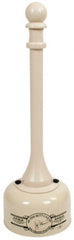 Eagle - 2 Gal Galvanized Steel with Polyethylene Tube Cigarette & Cigar Receptacle - 35" High - Exact Tooling