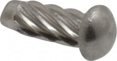 Value Collection - #2 Round Head Sheet Metal Screw - Stainless Steel, 1/4" Length Under Head, ASME B18.6.3 & ASME B18.6.4, Grade 18-8 - Exact Tooling