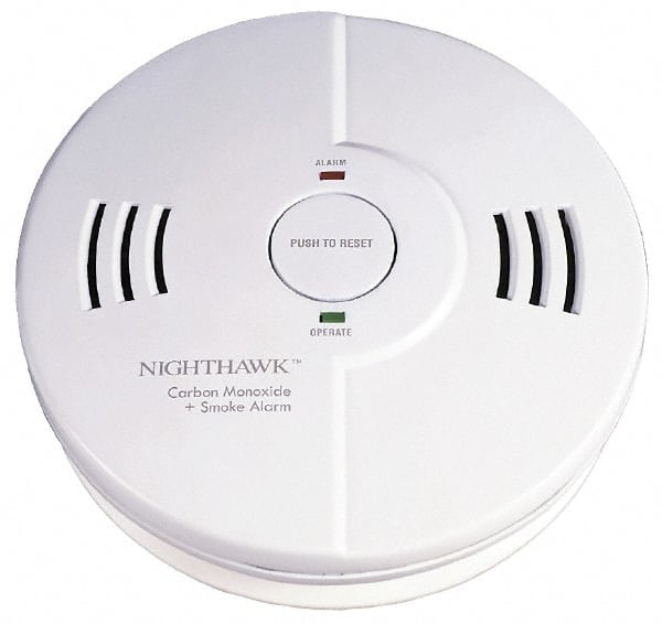 Kidde - 5-3/4 Inch Diameter, Smoke and Carbon Monoxide Alarm - 85 dB Decibel Rating, AA Battery Included, Indicating Light, Tamper Resistant - Exact Tooling