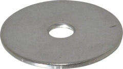 Value Collection - #10 Screw, Grade 18-8 Stainless Steel Fender Flat Washer - 7/32" ID x 1" OD, 0.05" Thick - Exact Tooling