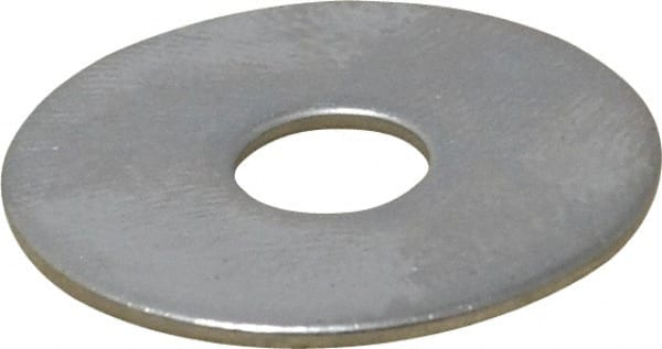 Value Collection - 1/4" Screw, Grade 18-8 Stainless Steel Fender Flat Washer - 9/32" ID x 1" OD, 0.05" Thick - Exact Tooling