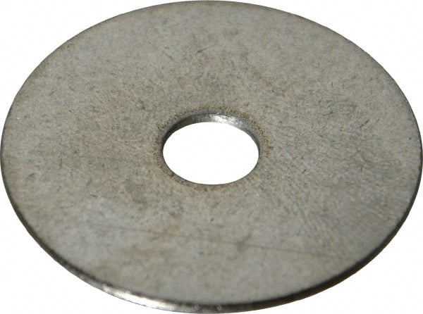 Value Collection - 1/4" Screw, Grade 18-8 Stainless Steel Fender Flat Washer - 9/32" ID x 1-1/4" OD, 0.05" Thick - Exact Tooling