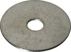Value Collection - 1/4" Screw, Grade 18-8 Stainless Steel Fender Flat Washer - 9/32" ID x 1-1/4" OD, 0.05" Thick - Exact Tooling