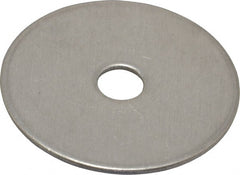 Value Collection - 1/4" Screw, Grade 18-8 Stainless Steel Fender Flat Washer - 9/32" ID x 1-1/2" OD, 0.06" Thick - Exact Tooling