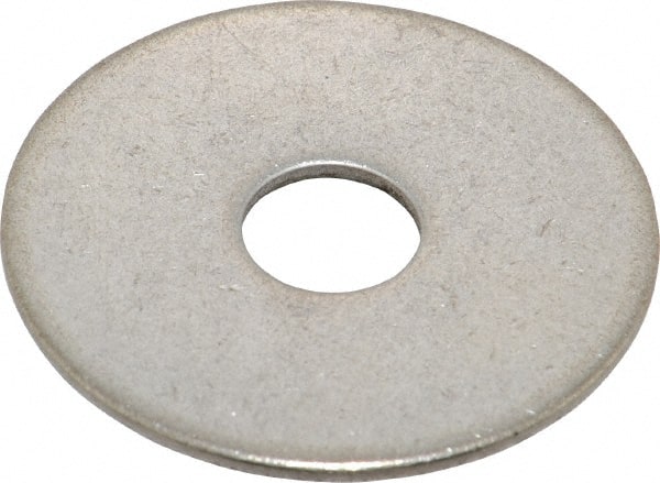 Value Collection - 3/8" Screw, Grade 18-8 Stainless Steel Fender Flat Washer - 13/32" ID x 1-1/2" OD, 0.06" Thick - Exact Tooling