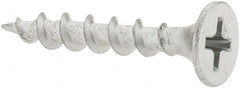 Value Collection - #6 Bugle Head, Phillips Steel Deck Screw - 1" OAL, Galvanized, Grade 2 - Exact Tooling