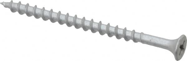 Value Collection - #8 Bugle Head, Phillips Steel Deck Screw - 2-1/2" OAL, Galvanized, Grade 2 - Exact Tooling