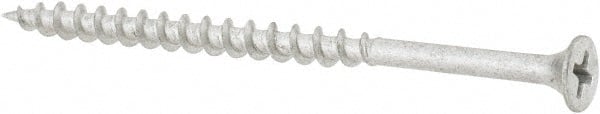 Value Collection - #8 Bugle Head, Phillips Steel Deck Screw - 3" OAL, Galvanized, Grade 2 - Exact Tooling
