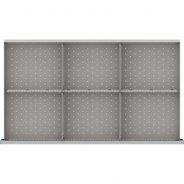 LISTA - 6-Compartment Drawer Divider Layout for 3.15" High Drawers - Exact Tooling